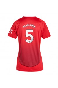 Manchester United Harry Maguire #5 Voetbaltruitje Thuis tenue Dames 2024-25 Korte Mouw